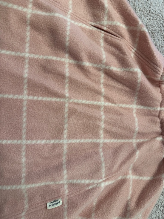 Car Seat Poncho Pink Plaid Fleece Hooded Blanket Boutique - Picture 2 of 4